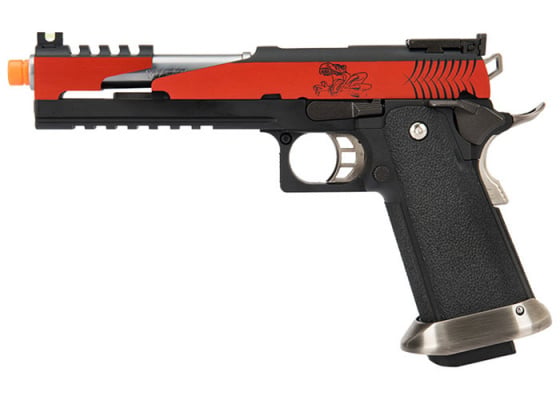 WE Tech 1911 Hi-Capa T-Rex Competition Gas Blowback Airsoft Pistol With Top Vents ( Option )