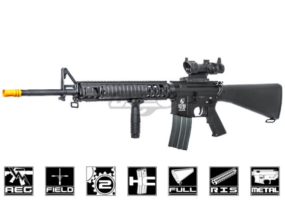 Classic Army Full Metal M15A4 Rifle SPR RIS Airsoft Rifle ( Black )