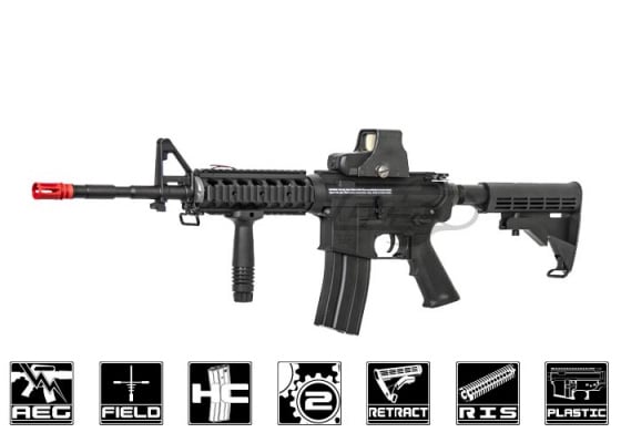 King Arms Nylon M4A1 RIS Carbine AEG Airsoft Rifle ( Black )