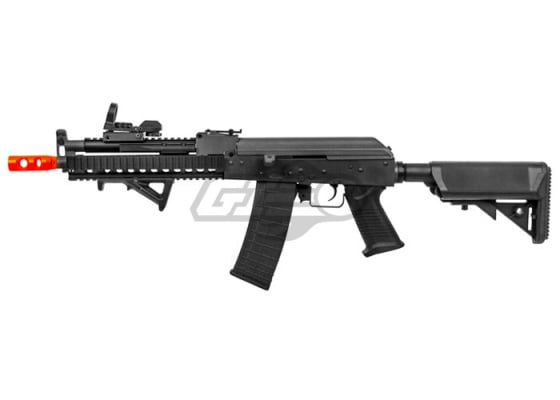 Lancer Tactical LT10B AK Tactical RIS Carbine AEG Airsoft Rifle ( Black )