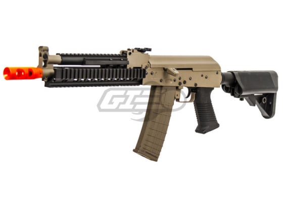 Lancer Tactical LT11T AK Tactical RIS Carbine AEG Airsoft Rifle ( Tan )