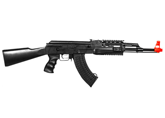 Lancer Tactical LT16A AK47 Tactical AEG Airsoft Rifle ( Black )
