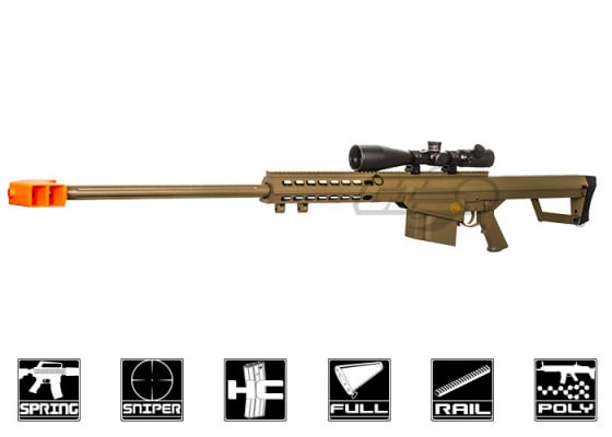 Lancer Tactical LT20T M82 Spring Sniper Airsoft Rifle ( Tan )