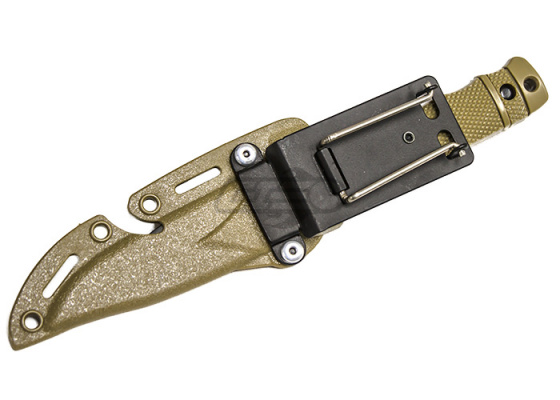 Lancer Tactical SG Style M37-K Seal Pup Plastic Dummy Knife w/ Holster ( Tan )