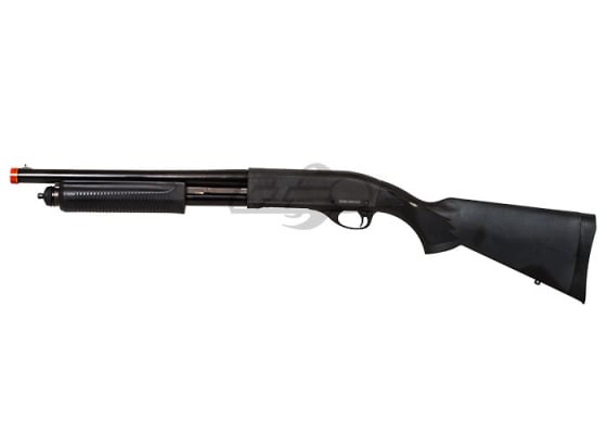 PPS M870 Full Stock Shell Ejecting Gas Airsoft Shotgun ( Black )