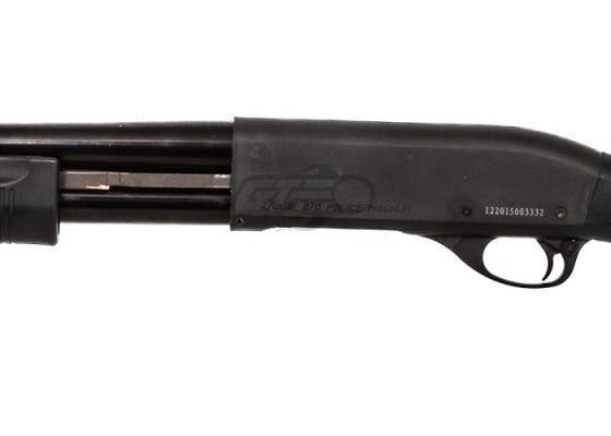 PPS M870 Full Stock Shell Ejecting Gas Airsoft Shotgun ( Black )