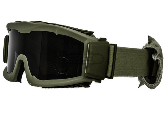 Lancer Tactical CA-221GB Airsoft Safety Smoke Lens Goggles Vented ( OD Green )