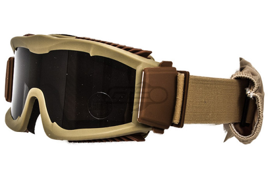 Lancer Tactical CA-221B Airsoft Safety Smoke Lens Goggles Vented ( Tan )