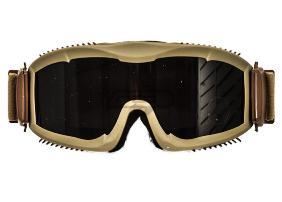 Lancer Tactical CA-221B Airsoft Safety Smoke Lens Goggles Vented ( Tan )