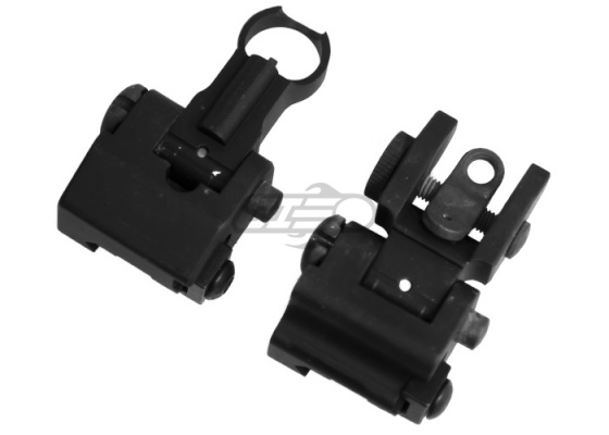 Lancer Tactical IRP Flip-Up Iron Sight Set for M4/M16 ( Black )