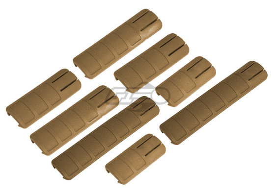 Lancer Tactical DT Assorted Rail Cover 8 PC. Set ( Tan )