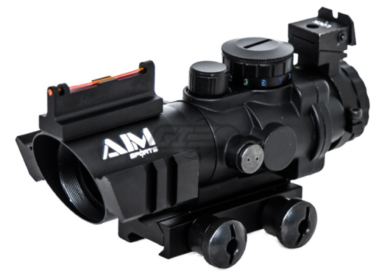 AIM Sports Fiber Optic 4x32 Tactical Compact Scope ( Arrow Reticle )