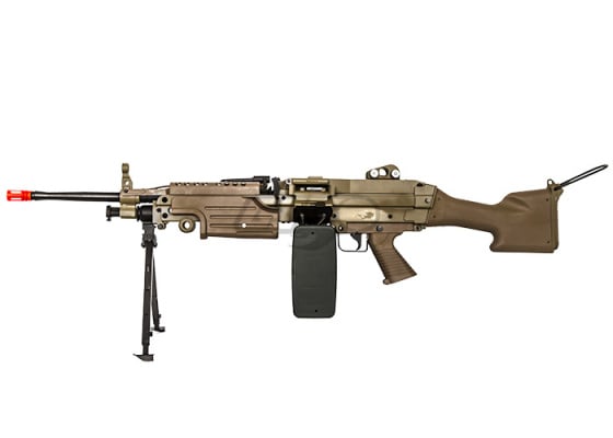 A&K Desert M249 MKII AEG Airsoft LMG ( Tan )