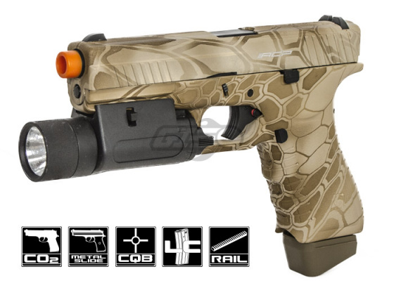 APS ACP Action Combat Pistol CO2 Airsoft Gun ( Kryptek Nomad )
