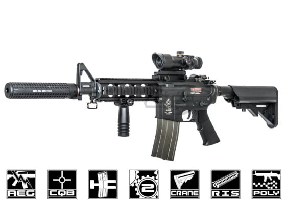 Ares S-Class M4 CQB RIS Carbine AEG Airsoft Rifle ( Black )