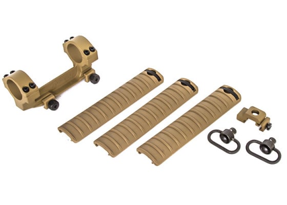 ARES SR-25 RIS Designated Marksman Rifle AEG Airsoft Rifle ( Tan )