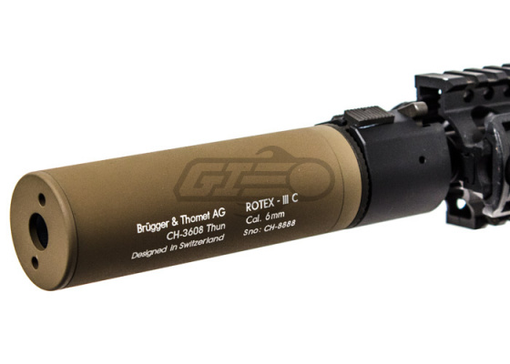 ASG B&T ROTEX - III Barrel Extension for M4 Series AEG ( Short / Tan ) ( Flash Hider Included )