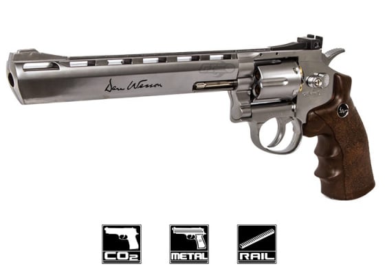 ASG Dan Wesson 8" CO2 .177 BB Revolver Airgun ( Silver )