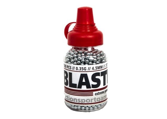 Airgun Blaster .177 / 4.5mm .35g 1500 ct. Airgun Steel BB ( Silver )
