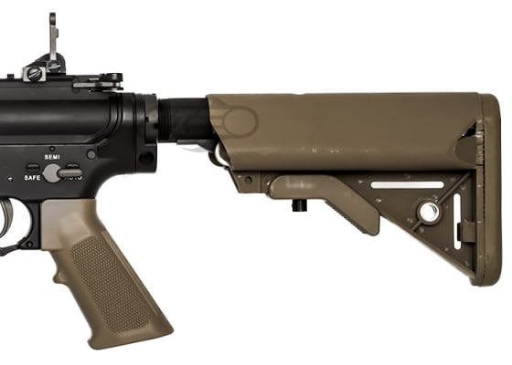 Knights Armament SR16 URX3.1 ( B.R.S.S ) Recoil Carbine AEG Airsoft Rifle by Bolt ( Black / Tan )