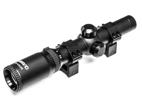 Bravo Airsoft Scope #4: 1.25-4.5x26E Non-Illuminated Short Dot