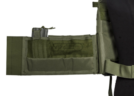 Lancer Tactical 4906 Plate Carrier w/ Triple Inner Mag Pouch ( OD Green )