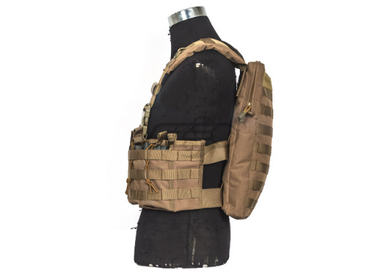 Lancer Tactical DZN Magazine Harness w/ Hydration Carrier ( Tan )