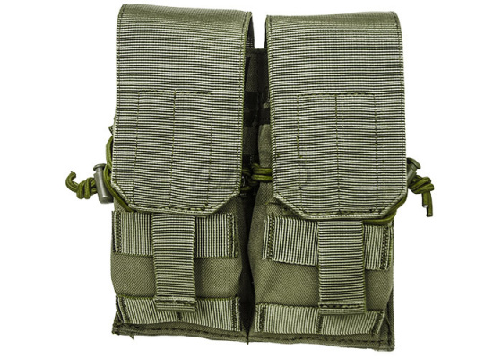 Lancer Tactical Double M4 / M16 Magazine Pouch MOLLE ( OD Green )