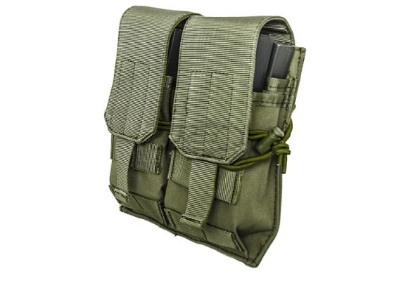 Lancer Tactical Double M4 / M16 Magazine Pouch MOLLE ( OD Green )