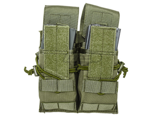 Lancer Tactical Double M4 / M16 Magazine Pouch MOLLE ( OD Green )