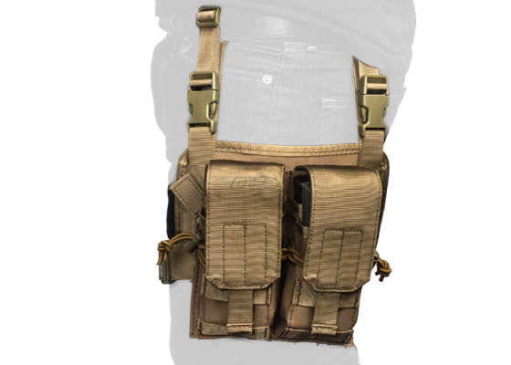 Magazine Leg Rigs Lancer Tactical Magazine Pouch Leg Rig MOLLE ( Tan )