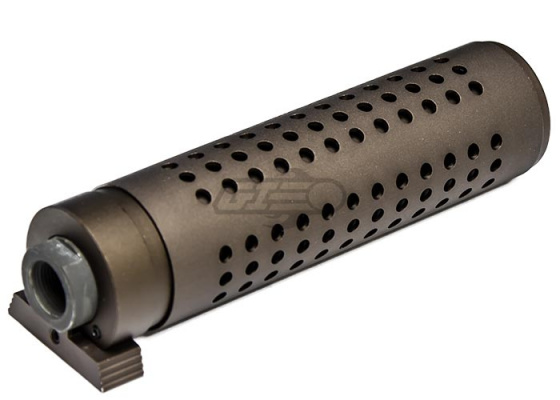 Lancer Tactical 39mm x 144mm QD Barrel Extension w/ Flash Hider ( 14mm CCW / Dark Earth )