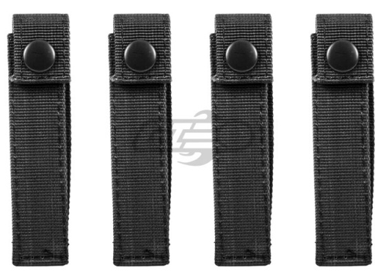 Condor Outdoor 4" MOD Straps Molle 4 pack ( Black )