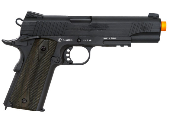 Colt 1911 Rail Gun Blowback CO2 Airsoft Pistol ( Black )