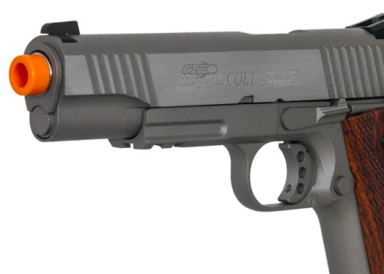Colt 1911 Rail Gun Blowback CO2 Airsoft Pistol ( Silver )