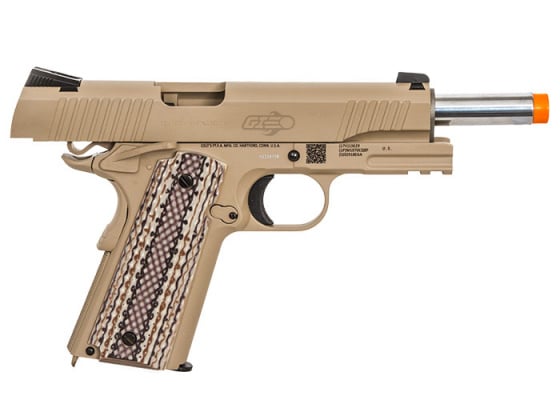 Colt M45A1 1911 Rail Gun Blowback CO2 Airsoft Pistol ( Flat Dark Earth )