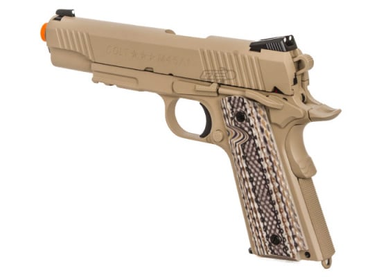 Colt M45A1 1911 Rail Gun Blowback CO2 Airsoft Pistol ( Flat Dark Earth )