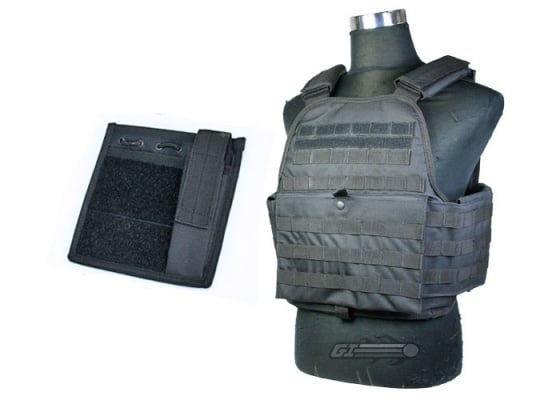 Condor Outdoor Modular Operator Plate Carrier ( Black ) w/ Condor Outdoor MOLLE Admin Pouch ( Black ) Package