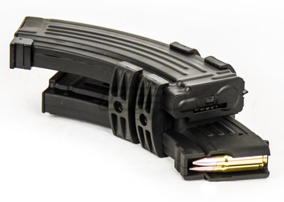 CYMA AK 1100 rd. AEG High Capacity Electric Winding Magazine w/ Sound Control ( Black )