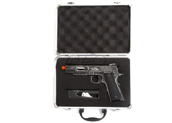 Elite Force 1911 Tactical CO2 Blowback Limited Edition Airsoft Gun w/ Pistol Case ( Weathered )