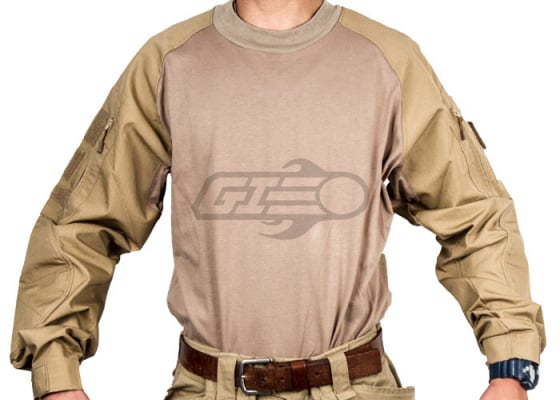 TMC Combat Shirt By Lancer Tactical ( Tan / L )