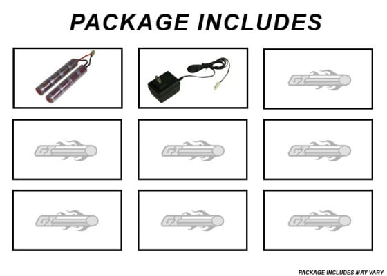 G&G CM16 ARP9 CQB AEG Carbine Airsoft Rifle Battery Charger Package ( Black )