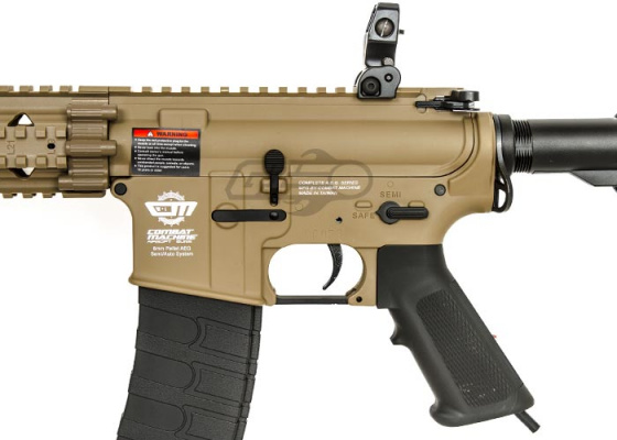 Valken V12 MK18 MOD 1 M4 Carbine HPA Airsoft Rifle By Combat Machine ( Tan / Black )
