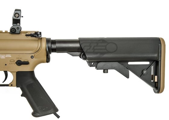 Valken V12 MK18 MOD 1 M4 Carbine HPA Airsoft Rifle By Combat Machine ( Tan / Black )