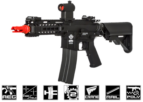 G&G Combat Machine CM16 300BOT M4 Carbine AEG Airsoft Rifle Battery & Charger Package ( Black )