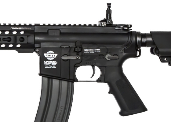G&G Combat Machine CM16 300BOT M4 Carbine AEG Airsoft Rifle Battery & Charger Package ( Black )