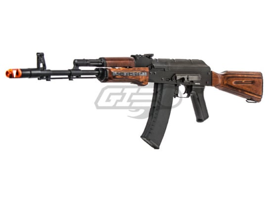 G&G GK74N AK Carbine AEG Airsoft Rifle ( Black / Wood )