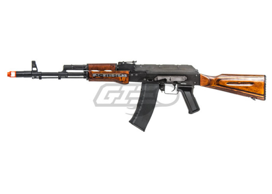 G&G GK74N AK Carbine AEG Airsoft Rifle ( Black / Wood )