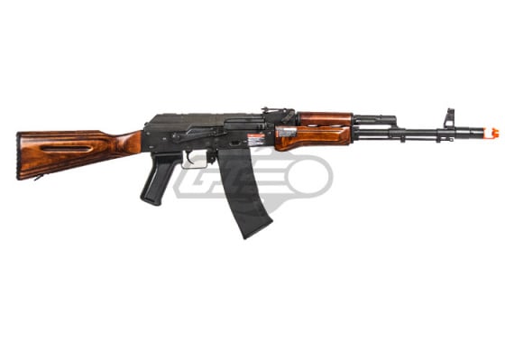 G&G GK74N AK Carbine AEG Airsoft Rifle ( Black / Wood )