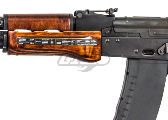 G&G GK74N AK Carbine AEG Airsoft Rifle ( Black / Wood )